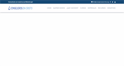 Desktop Screenshot of consejerosencristo.com