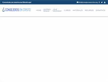 Tablet Screenshot of consejerosencristo.com
